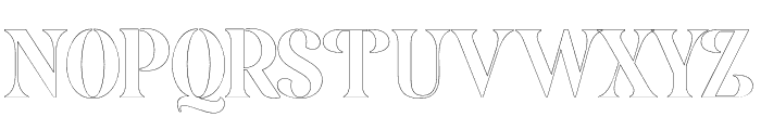 AgitanOutline-Regular Font UPPERCASE
