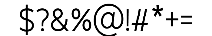 Agnella Medium Font OTHER CHARS