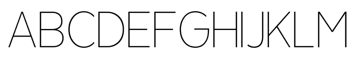 Agnella Thin Font LOWERCASE