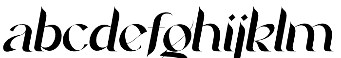 Agoka Family Italic Font LOWERCASE