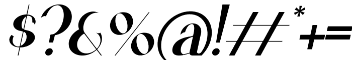 Agraham Italic Font OTHER CHARS
