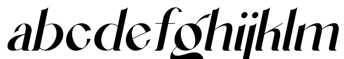 Agraham Italic Font LOWERCASE
