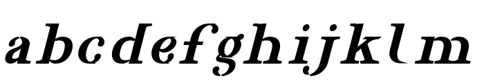 AgrasiaBoldItalic-Regular Font LOWERCASE