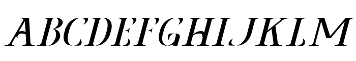 AgrasiaItalic-Italic Font UPPERCASE