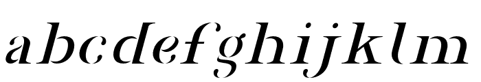 AgrasiaItalic-Italic Font LOWERCASE