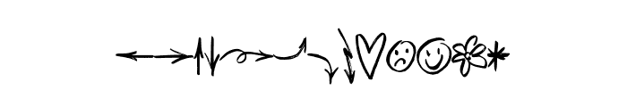 Agretta Hills Symbols Symbols Font LOWERCASE