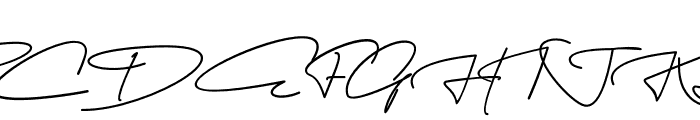 Agustina Signature Font UPPERCASE