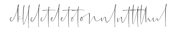 Agustrush ligature Font UPPERCASE