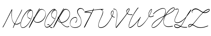 Agustus Signature Regular Font UPPERCASE