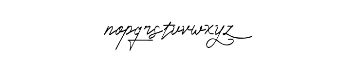Agustus Signature Regular Font LOWERCASE