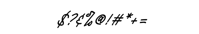 Agutina-Italic Font OTHER CHARS