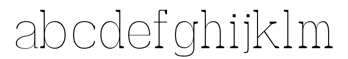 Ahijah-Thin Font LOWERCASE