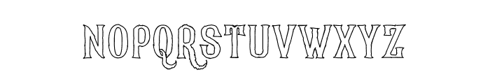 Ahjira Scribble Font LOWERCASE