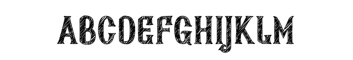 Ahjira Sketch Font UPPERCASE