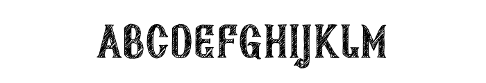 Ahjira Sketch Font LOWERCASE
