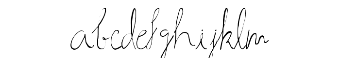 AhsanCalligraphyRegular Font LOWERCASE