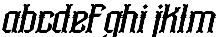 Aidah-Italic Font LOWERCASE