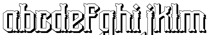Aidah-SemiBoldExpanded Font LOWERCASE