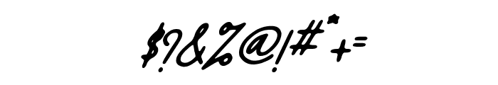 Aiden sign Italic Font OTHER CHARS
