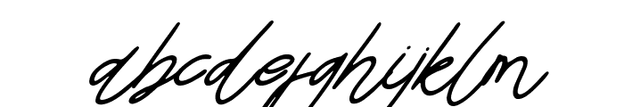 Aiden sign Italic Font LOWERCASE