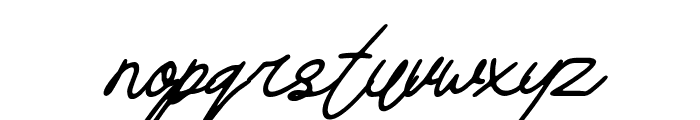 Aiden sign Italic Font LOWERCASE