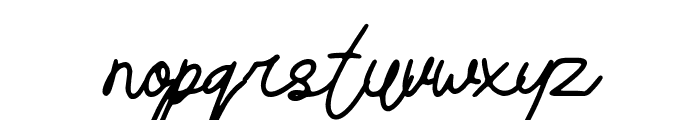 Aiden sign Font LOWERCASE