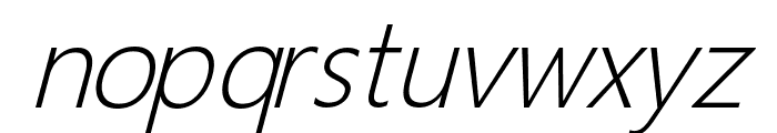 Aidu Italic Font LOWERCASE