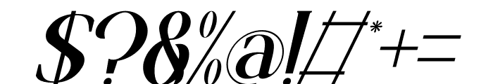 Aikela Italic Font OTHER CHARS