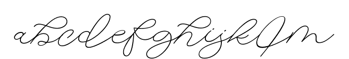Aima Signature Regular Font LOWERCASE