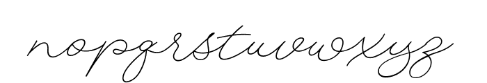 Aima Signature Regular Font LOWERCASE