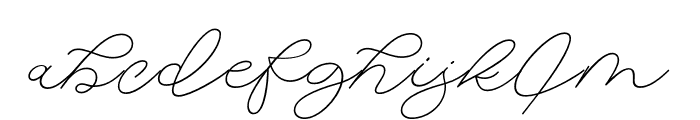 AimaSignature-Regular Font LOWERCASE