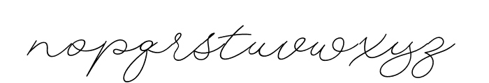 AimaSignature-Regular Font LOWERCASE