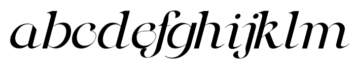 Ainsley Latinesed Italic Font LOWERCASE