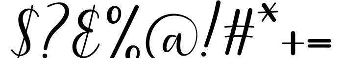 Ainsley Script Font OTHER CHARS