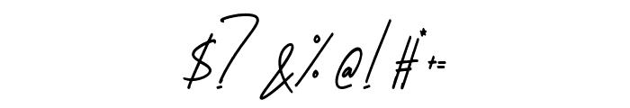 Ainun Signature Regular Font OTHER CHARS