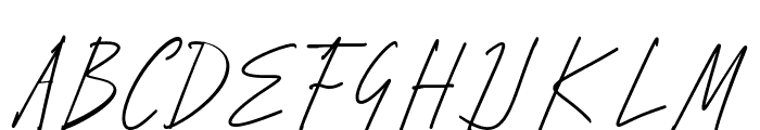 Ainun Signature Regular Font UPPERCASE
