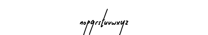 Ainun Signature Regular Font LOWERCASE