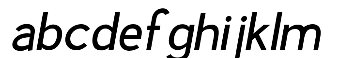 Airfly Light Italic Font LOWERCASE