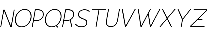 Airfly Thin Italic Font UPPERCASE
