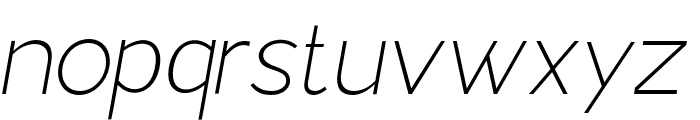 Airfly Thin Italic Font LOWERCASE