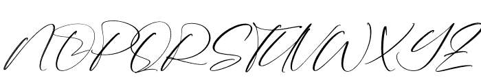 Airythey Italic Font UPPERCASE