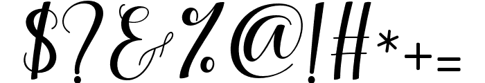 AishagiaScript Font OTHER CHARS