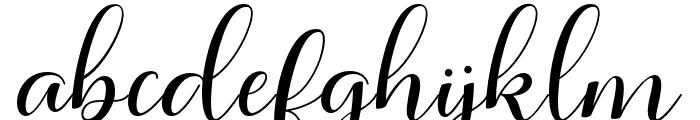 AishagiaScript Font LOWERCASE