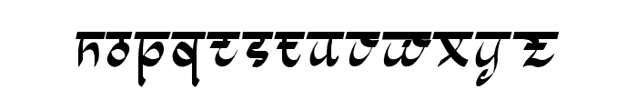 Aishwarya Font LOWERCASE