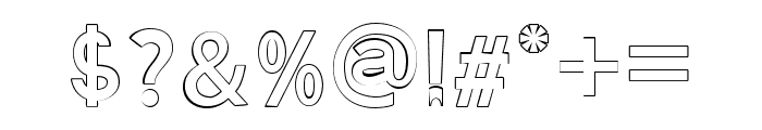 Akashic Outline Regular Font OTHER CHARS