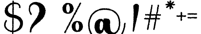 Akesta Distort Regular Font OTHER CHARS