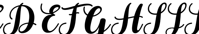 Akesta Italic Regular Font UPPERCASE