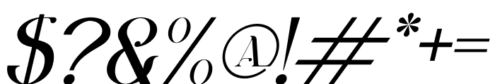 Akila Italic Font OTHER CHARS