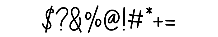 Aksara Display Font OTHER CHARS