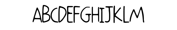 Aksara Script Regular Font UPPERCASE